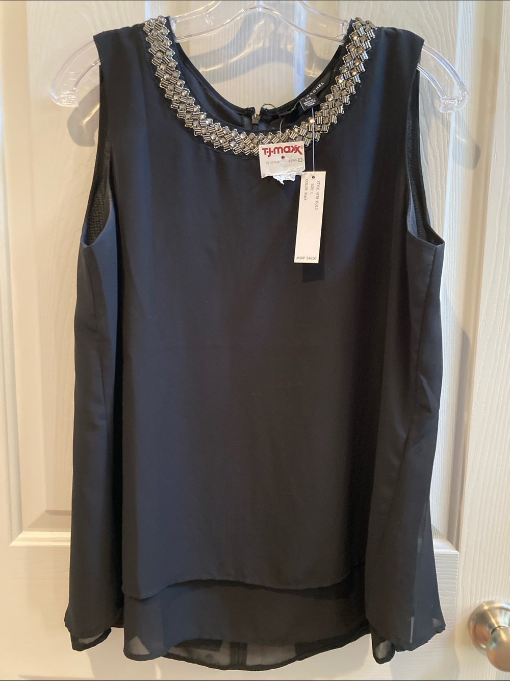 NWT Zac & Rachel Black Sleeveless Top
